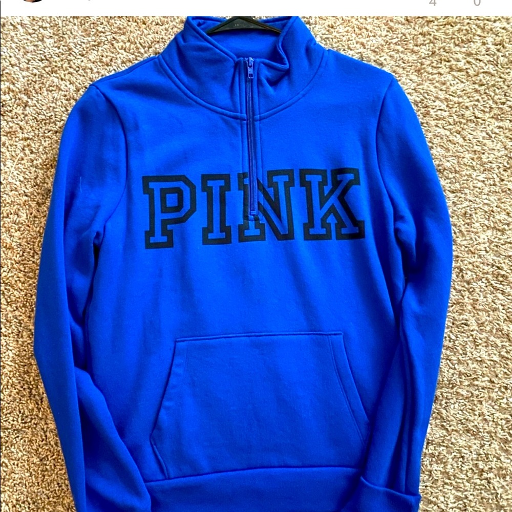 Never worn VS pink quarter zip pullover